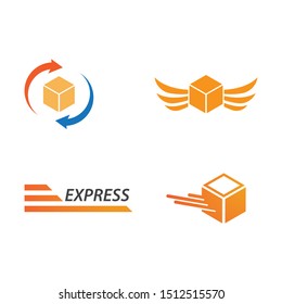 Express Delivery logo ilustration vector