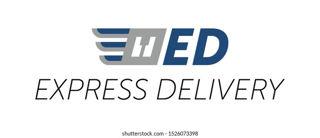 Express delivery  logo template. Express delivery symbols. Vector. 