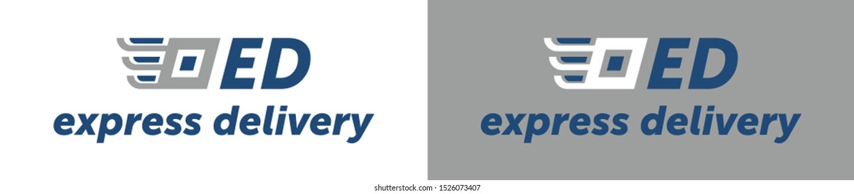 Express delivery  logo template. Express delivery symbols. Vector. 