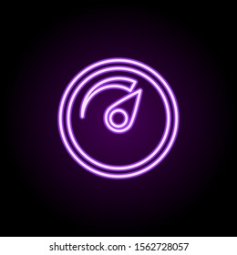 Express delivery neon icon. Simple thin line, outline vector of logistics icons for ui and ux, website or mobile application
