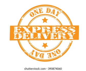 express delivery on a white, vector illustration
