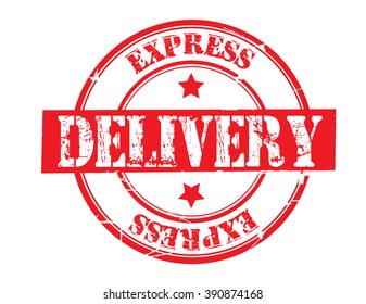 express delivery on a white, vector illustration