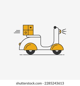 Express delivery ride motorcycle icon symbol,flat design for apps and websites, isolated on white background,vector