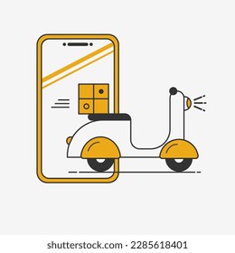 Express delivery ride motorcycle icon symbol,flat design for apps and websites, isolated on white background,vector