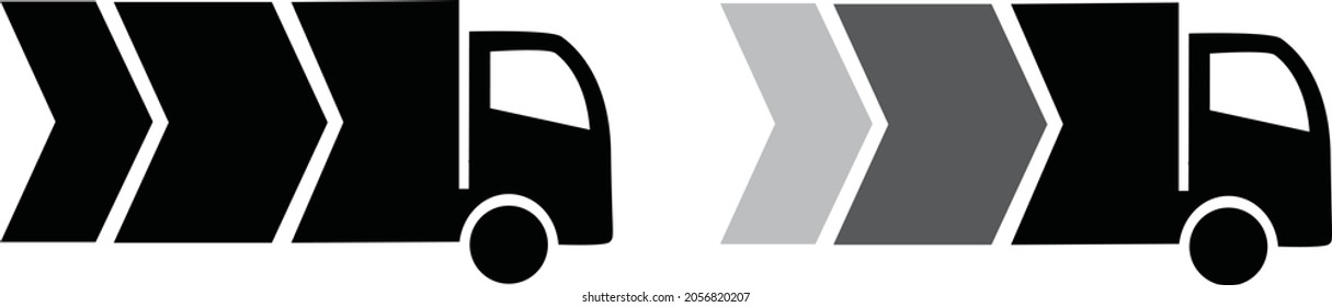 Express Delivery Rounded Line Icon