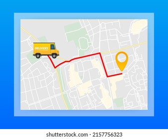 Tarjeta de servicio de entrega rápida. Orden de entrega rápida con cronómetro en fondo blanco. Ilustración del vector
