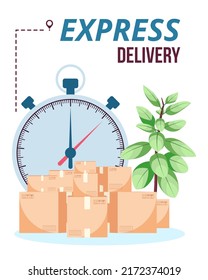 Express delivery service concept. Shipping.