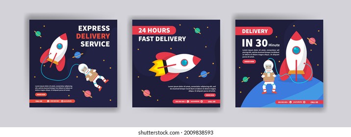Express delivery service. Fast delivery 24 hours. Delivery in 30 minute. Banner vector for social media ads, web ads, business messages, discount flyers and big sale banners.