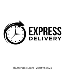 Express delivery service fast shipping logo