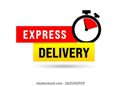 Ilustração do vetor do serviço de entrega expresso