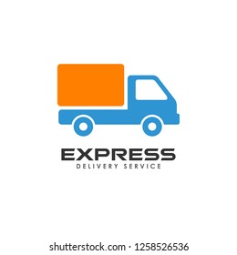 express delivery services logo design. courier logo design template. cargo icon design