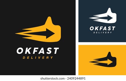 Express Delivery Shipping Fast Cargo Logo Design