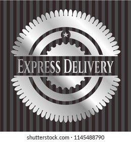 Express Delivery silver emblem or badge