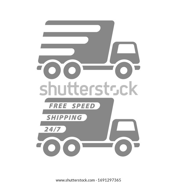 Express delivery, Speed shipping icon, sign,\
symbol. Vector\
illustration