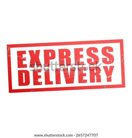 express delivery stamp sign vector