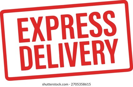 Signo de Vector de sello de entrega exprés