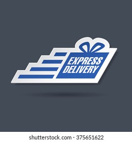 express delivery sticker