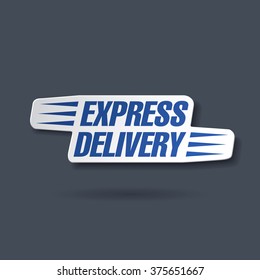 express delivery sticker