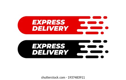 Express delivery sticker logos cutting for delivery