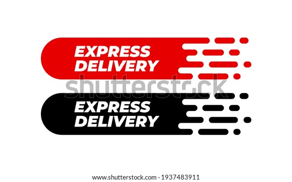 Express\
delivery sticker logos cutting for\
delivery