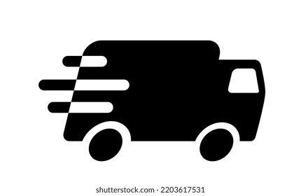 Express delivery. Transportation icon, cargo transport. The concept of transportation and delivery of goods and orders.
