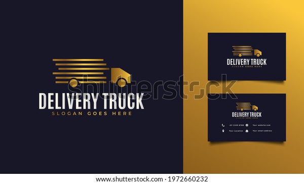 Express Delivery Truck or\
Fast Shipping Logo Design. Usable for Business, Technology, Apps,\
and Websites
