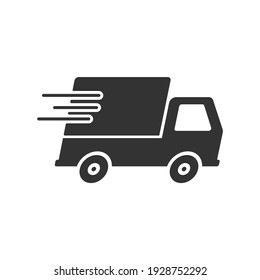 express delivery trucks icon. vector illustration.