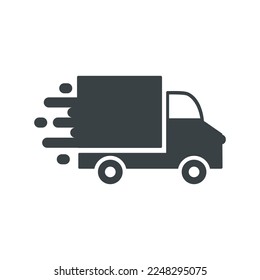 express delivery trucks icon. vector illustration.