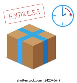 express delivery vector graphic