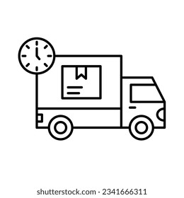Express delivery Vector Icon which can easily modify

