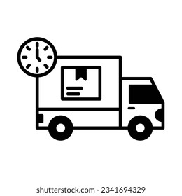 Express delivery Vector Icon which can easily modify

