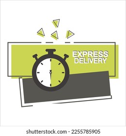 Express delivery vector illustration logo