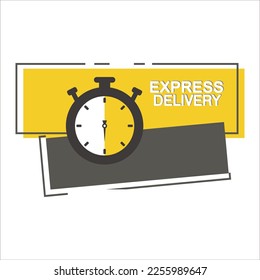 Express delivery vector illustration logo