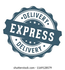 Express delivery vector label/stamp