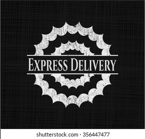 Express Delivery written on a blackboard