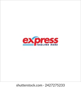 express fast service vector logo template