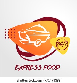 Express Food Delivery Template Logo Stock Vector Royalty Free Shutterstock