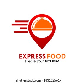 Express food design logo template illustration