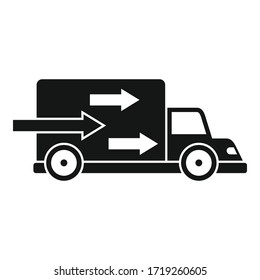 Express free delivery icon. Simple illustration of express free delivery vector icon for web design isolated on white background