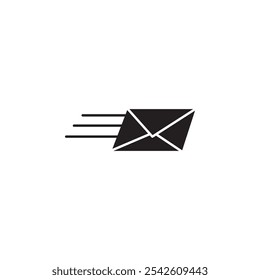 Icono expreso signo de Vector blanco y negro
