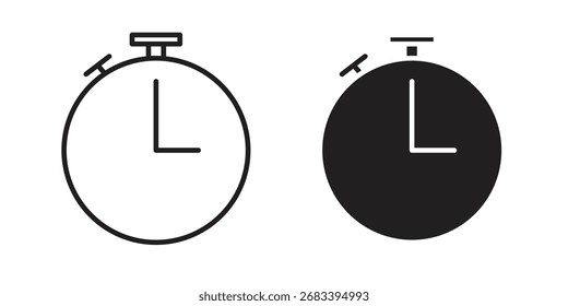 Ícone expresso - pacote de estilo plano e traçado no plano de fundo branco. Ilustrações vetoriais