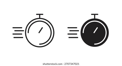 Icono expreso. Colección de estilo plano y de trazo. símbolo simple