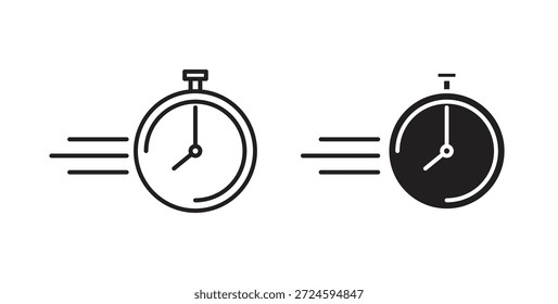 Express icon with line and silhouette versions.