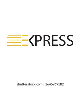 express icon logo vector design