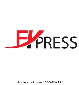 express icon logo vector design