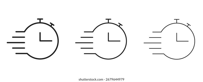 Icono expreso, signo de contorno, símbolos lineales