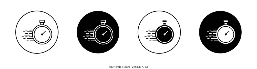 Express icon set. fast delivery vector symbol. quick, rapid or speedy delivery sign.