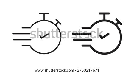 Express icon. set of web icons on white background