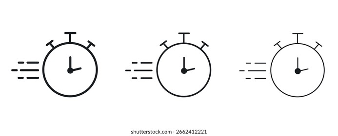 Express icon simple line design - Simple Vector Illustration