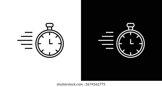 Icono Express. Pictograma Mínimo Simple. Vector